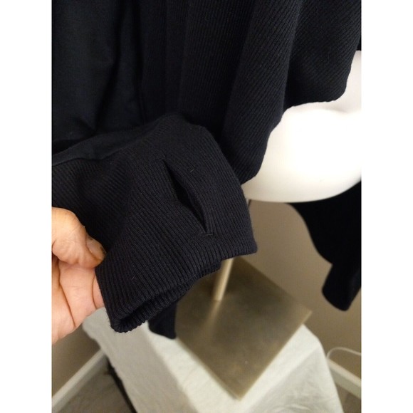 90 Degree By Reflex Navy Blue Waterfall Open Cardigan Sweater Size Large - Picture 3 of 9